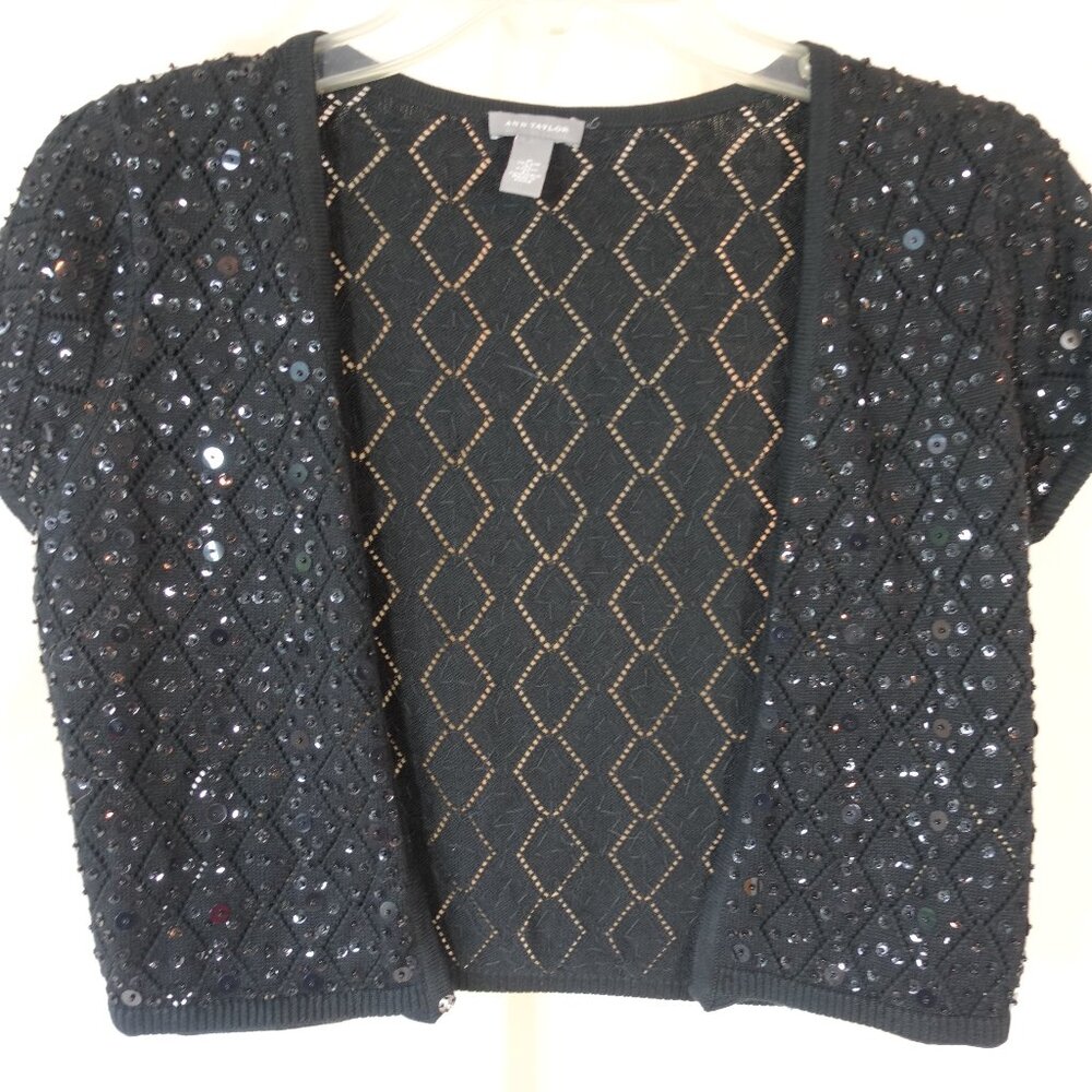 Sequin Bolero Shrug - Ann Taylor - Medium